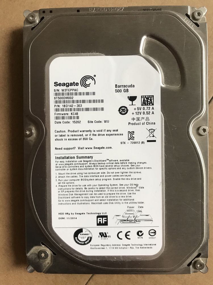 HDD Seagate 500 gb