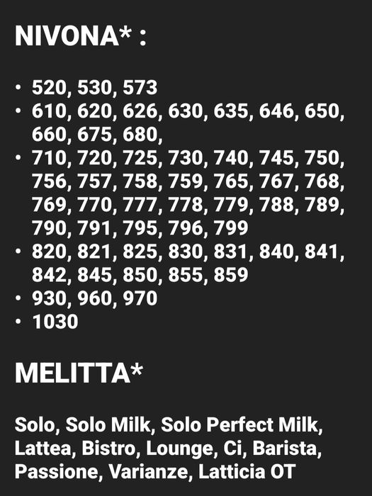 Filtry 3x do Nivona Melitta zamiennik