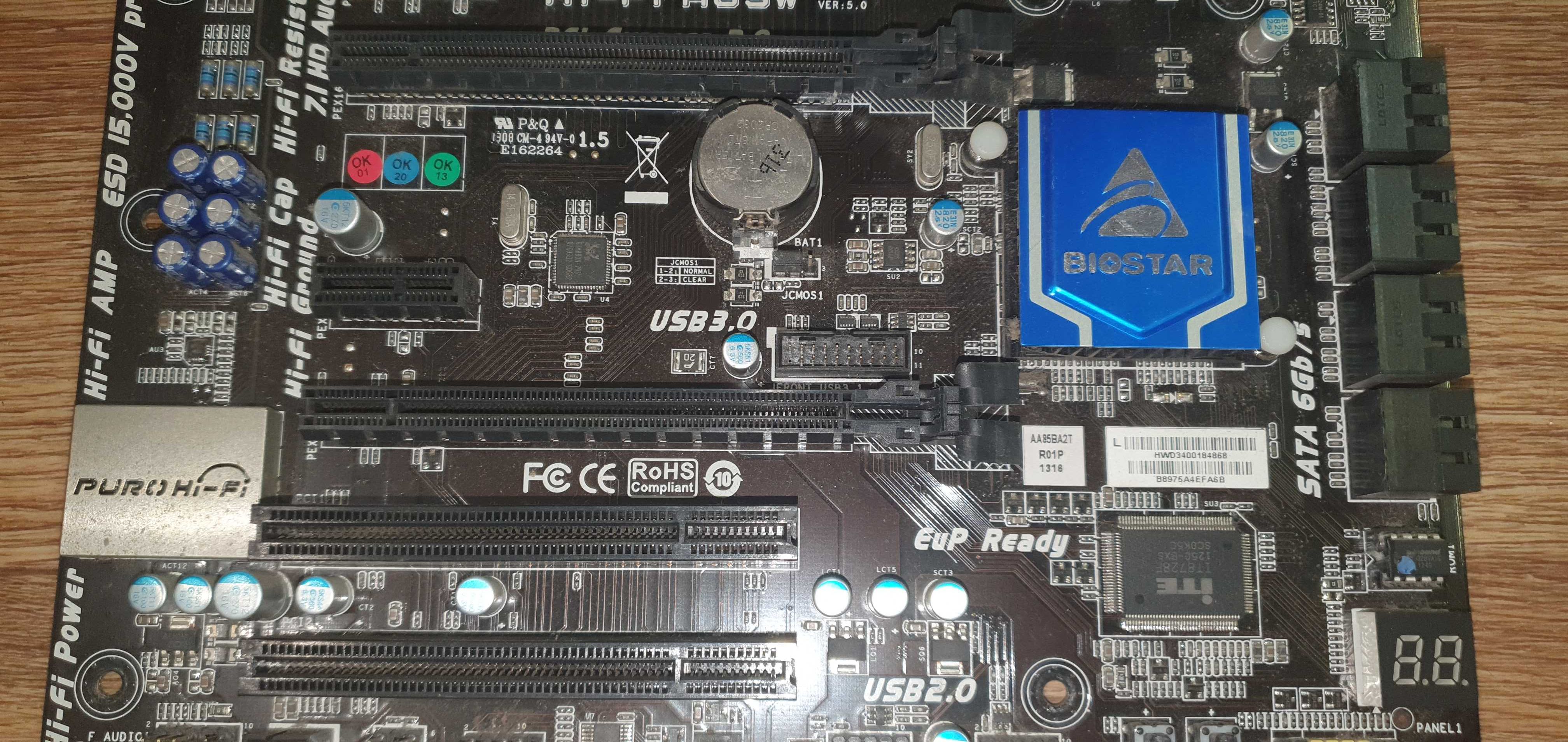 Материнская плата Biostar Hi-Fi A85W FM2