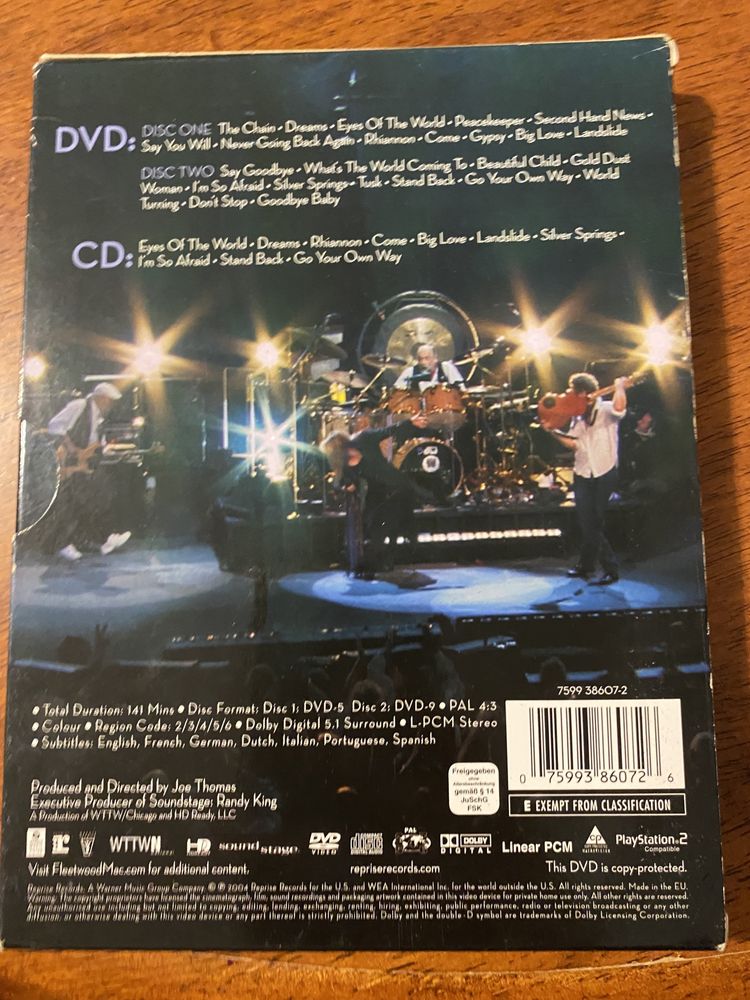 Genesis, Fleetwood Mac płyty DVD dwupacki