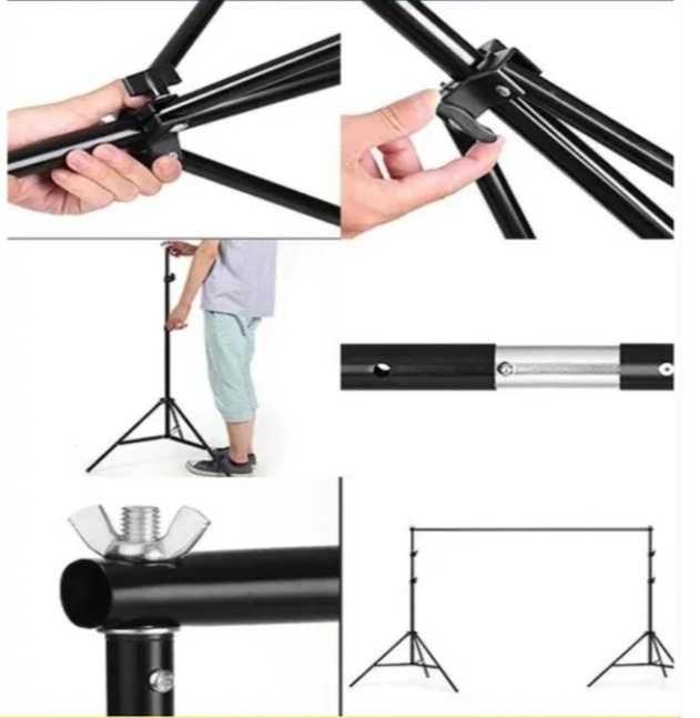 Ворота для фону 2.1/3м + вініловий фон 2м/3м + сумка. Комплект