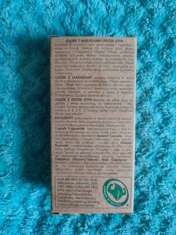Olejek z makadami i pestek dyni do włosów i ciała Bioelixire 50ml