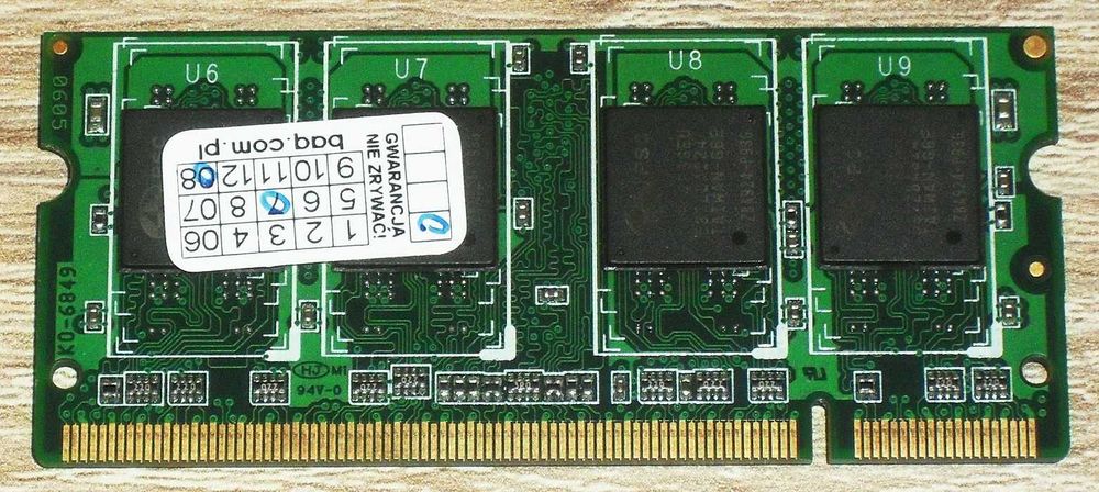 Pamięć RAM do laptopa SO-DIMM DDR2 512 MB GOODRAM TwinMOS 533, 667 MHz