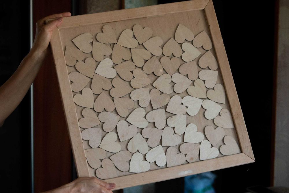 Весільний декор , копилка  рамка для поздравлений,  свадебная копилка