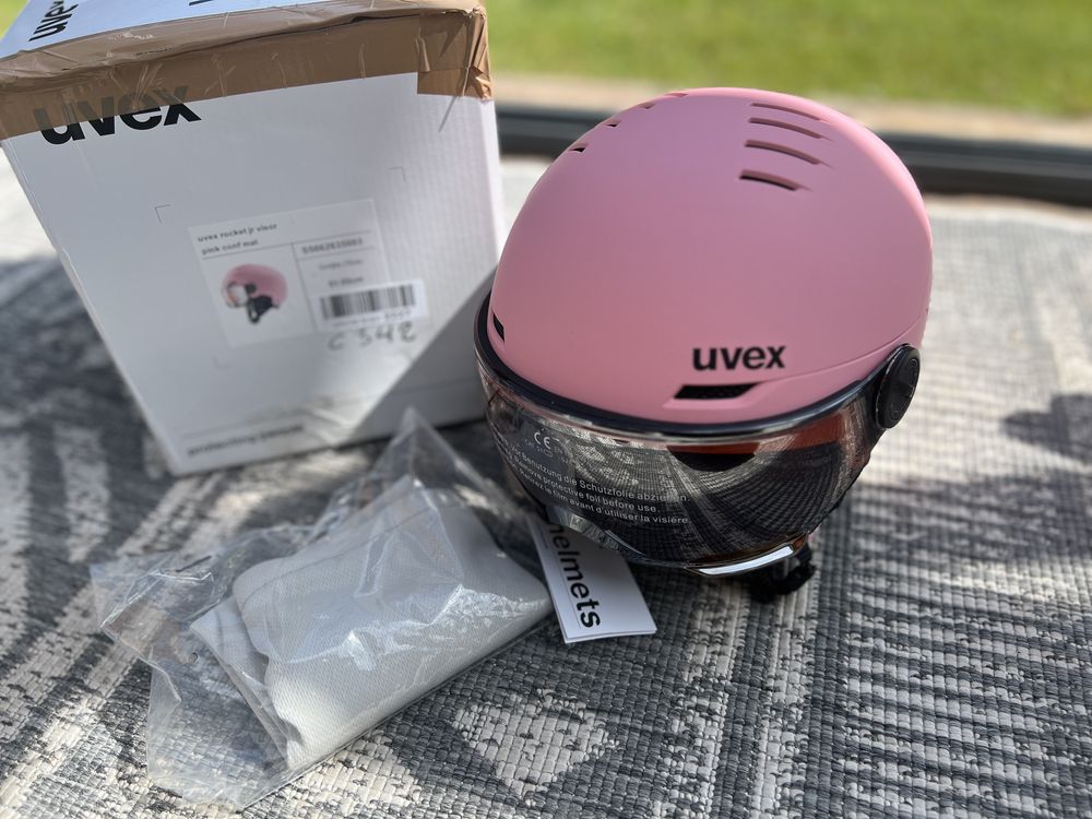 Kask snowboard narty uvex rocket jr visior S 51-55