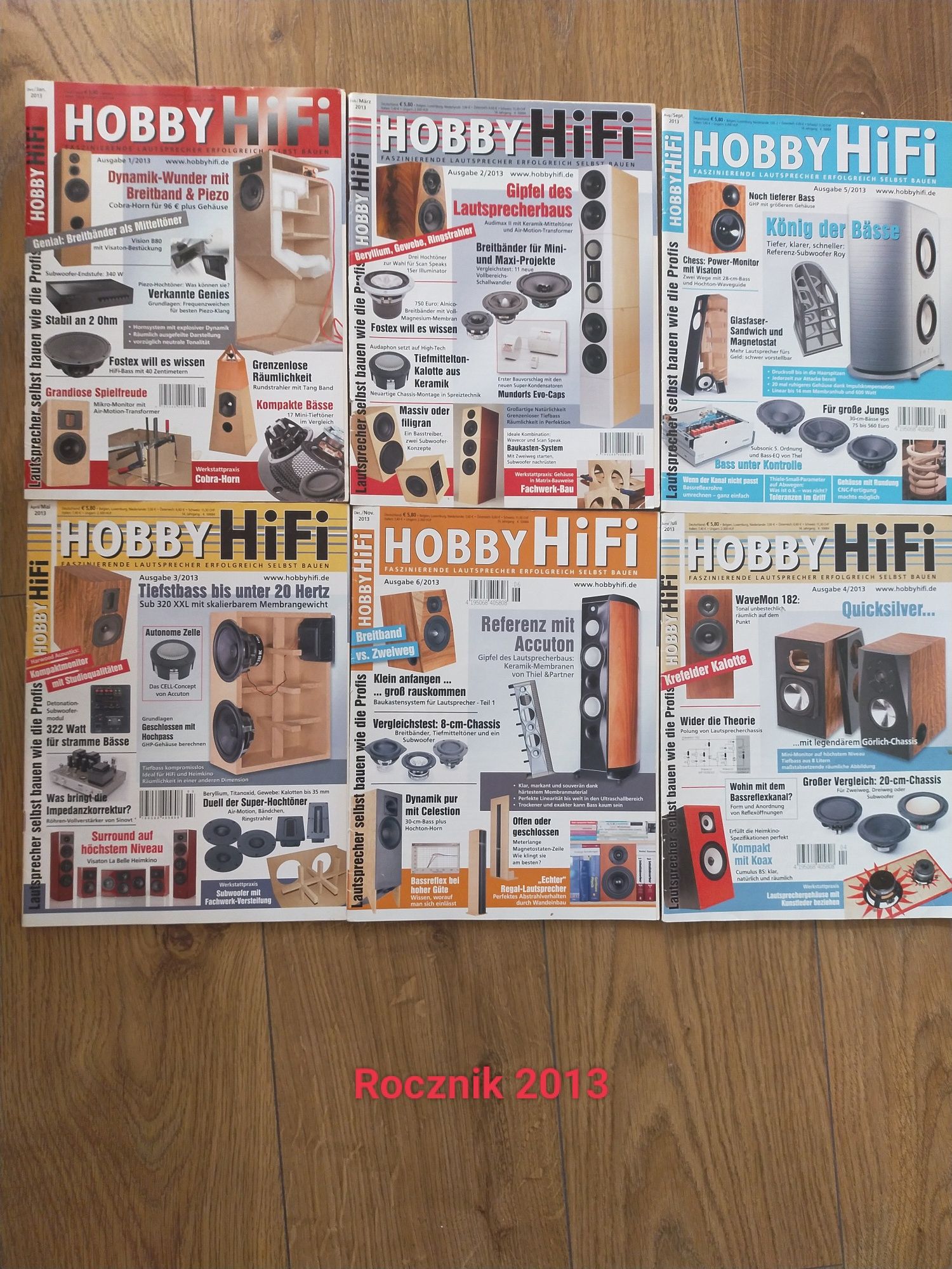 Roczniki czasopisma Hobby HiFi 2012 do 2019