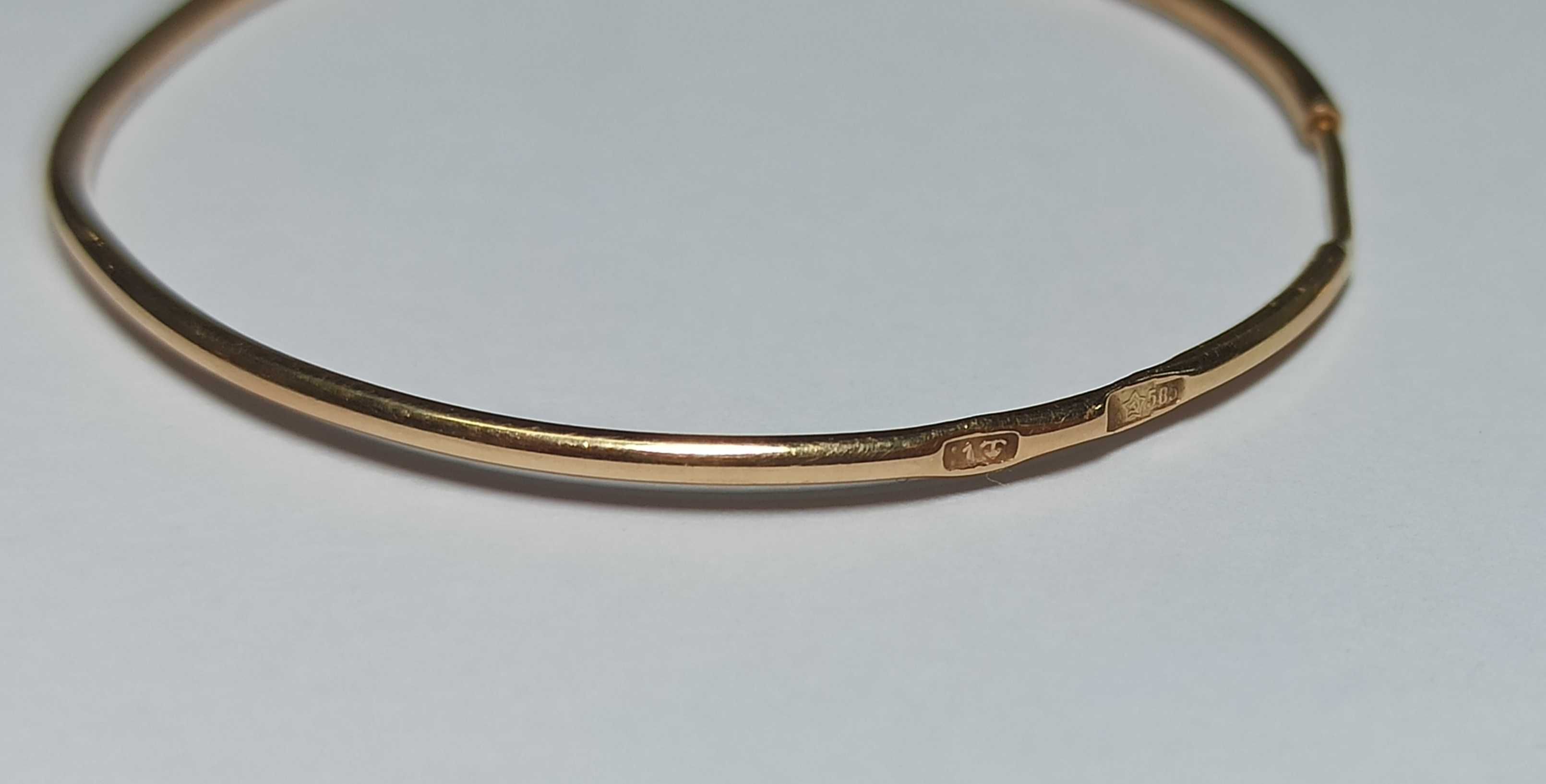 Złote kolczyki kółka 585 14K 2,57g Nowy Lombard Częstochowa
