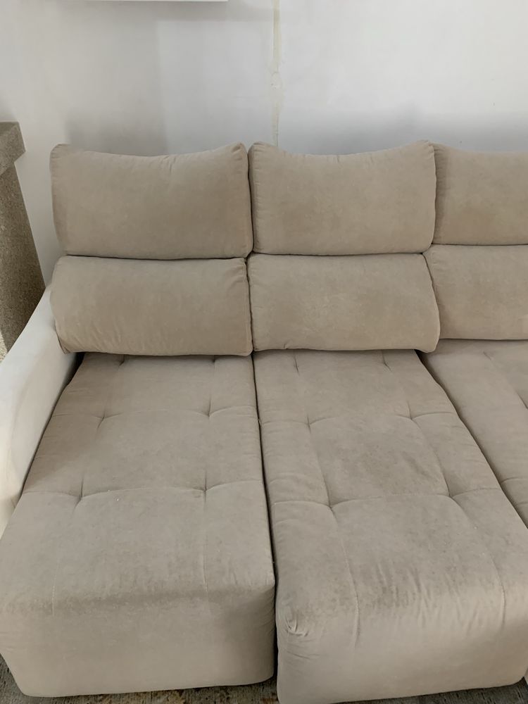 Sofa com 3 lugares c chaise long
