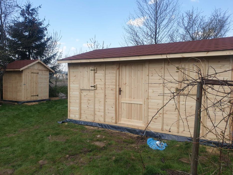 Domek letniskowy 5×4 m  drewniany narzędziowy Altana ogrodowa 20m2 ROD