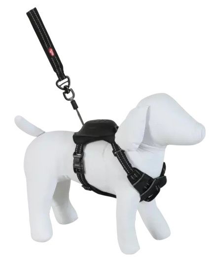 Szelki dla psa z wbudowaną smyczą automatyczną Zolux Easyride M czarne