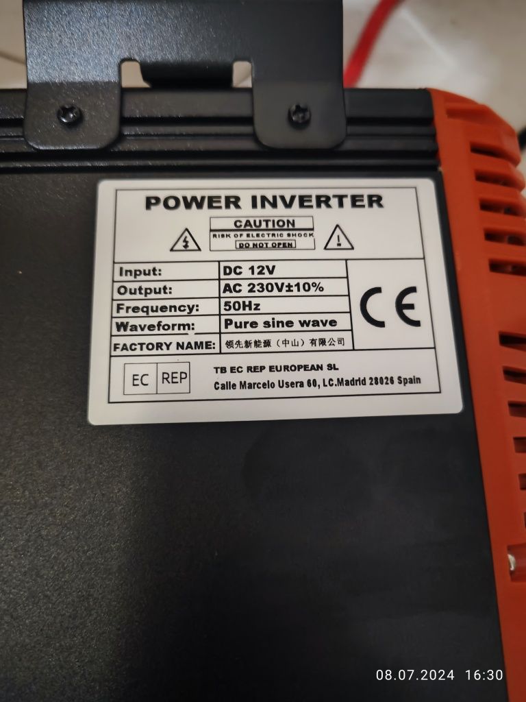 Инвертор с чистой синусоидой FCHAO KSC 2500W 12V/220V (5000 MAX)