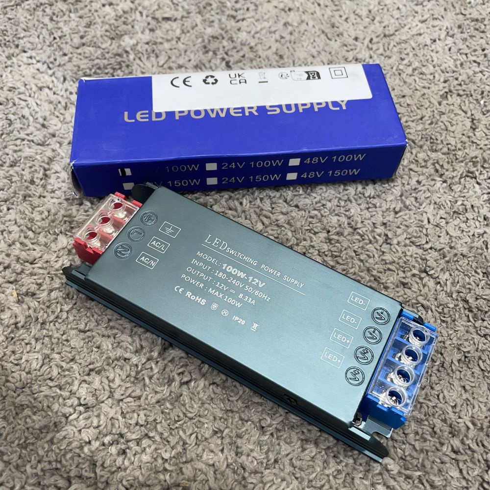 Sterownik zasilacza LED transformator 100W-12V IP20 (1)