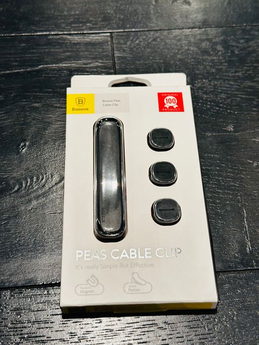 Baseus klipsy spinacze magnetyczne do kabli organizer NOWY