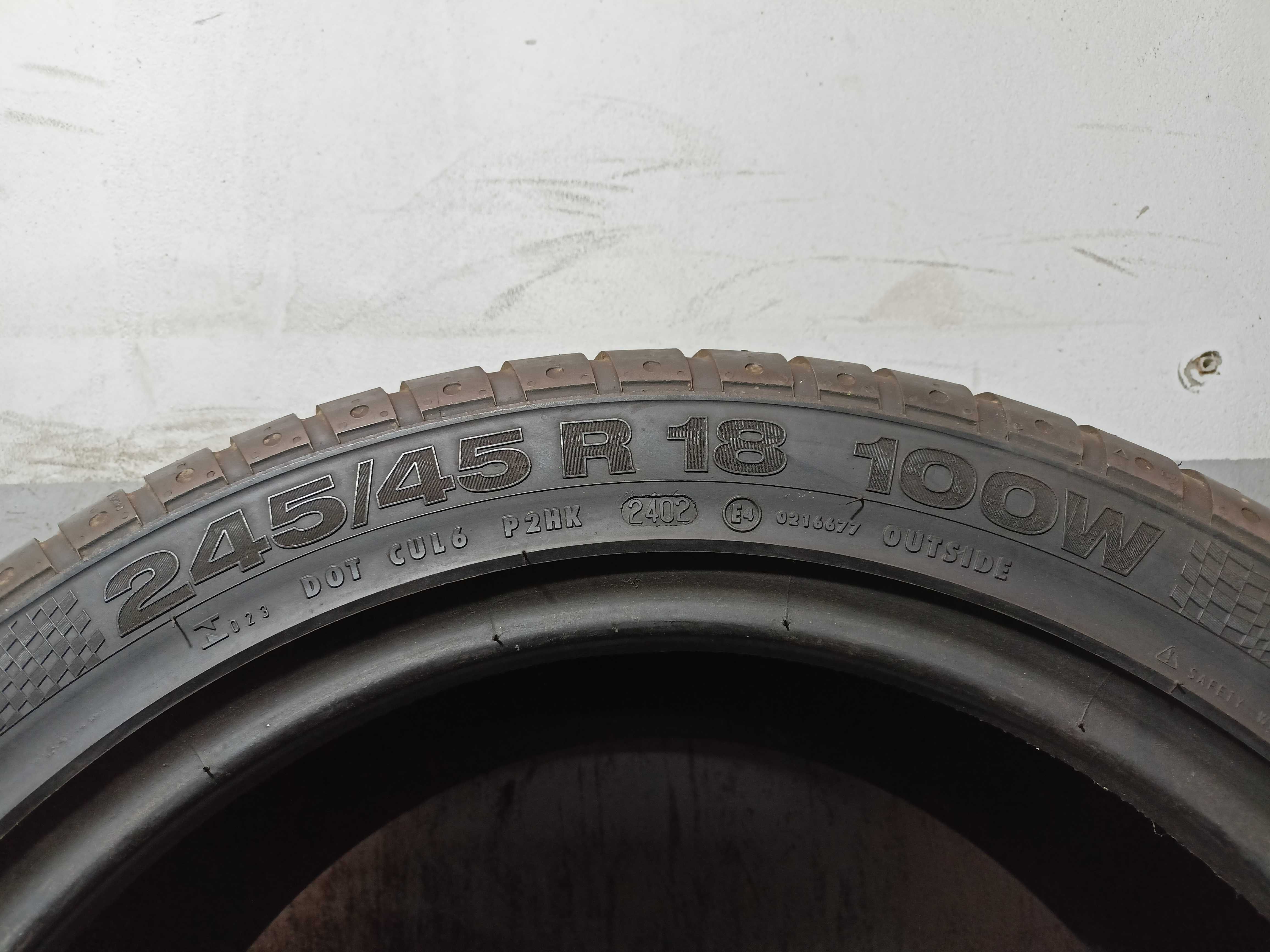 Continental SportContact 2 245/45/18 2002rok 100W 7,5mm (585)