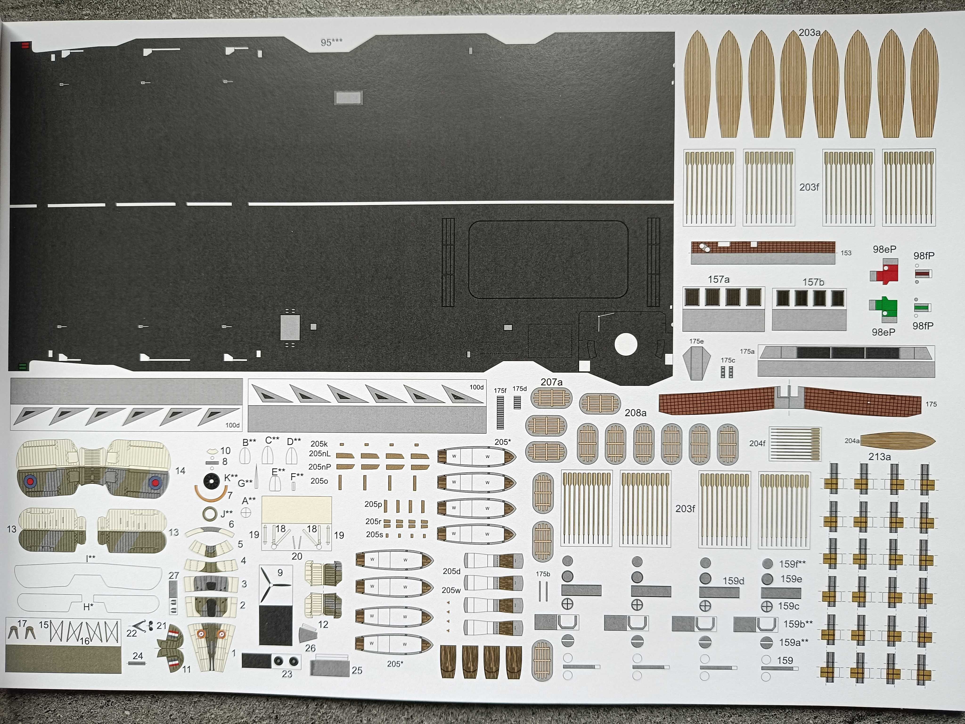 Model kartonowy Angraf 122:  Lotniskowiec HMS Ark Royal
