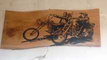 rzeźba motor  Easy Rider Harley-Davidson