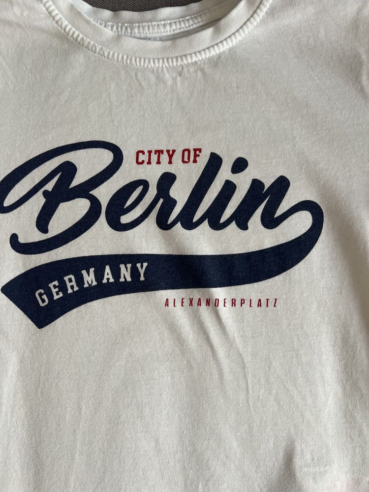 Primark Berlin Germany biały t-shiry r. 5-6 lat