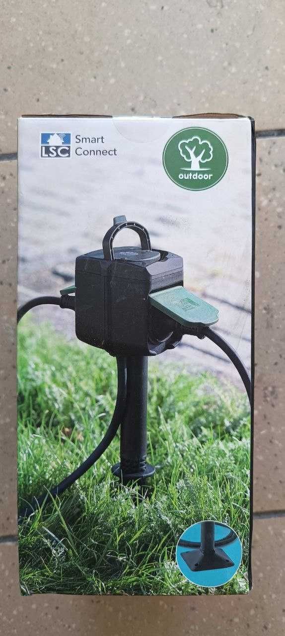 Gniazdo elektryczne, podwójne zdalnie sterowane LSC Smart Connect WIFI