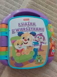 Książka z wierszykami Fisher price jak nowa