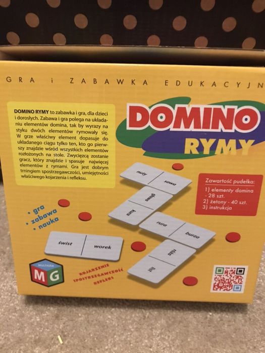 Gra edukacyjna Domino Rymy 6+