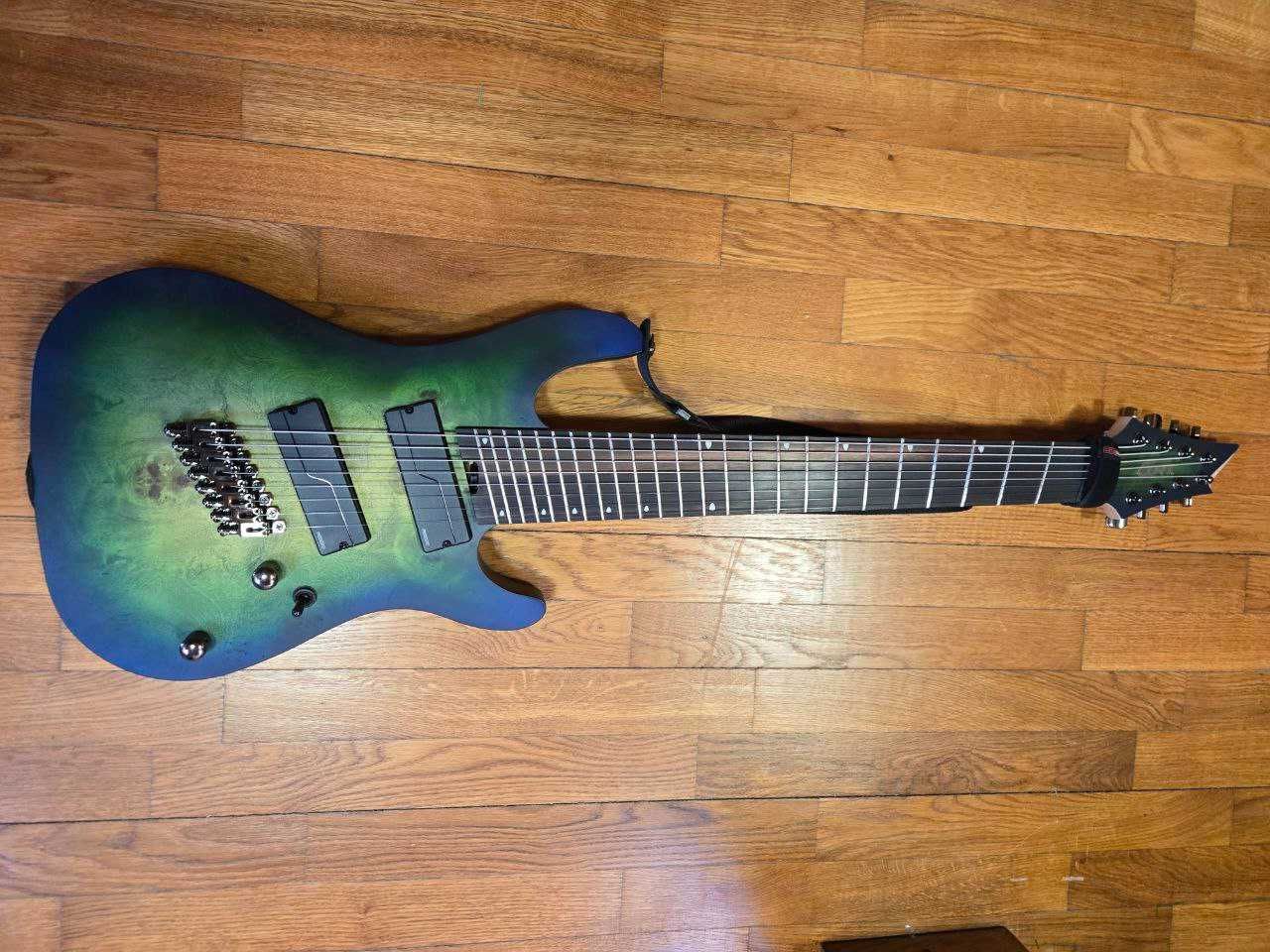 CORT KX508 Multi Scale II (Mariana Blue Burst) - гитара 8 струн