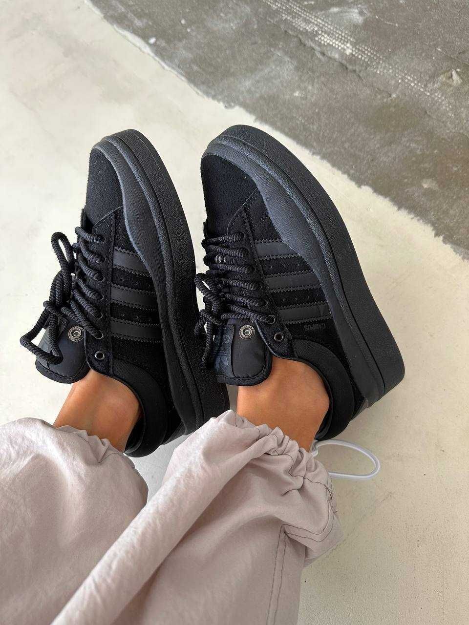Кроссовки Adidas Campus Bad Bunny черные / Адидас Кампус 36 38 39 40