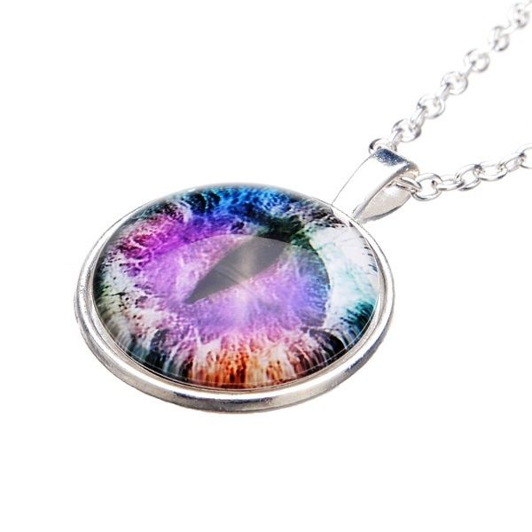 NASZYJNIK łańcuszek KOT kocie oko amulet wisiorek prezent DZIEN MATKI
