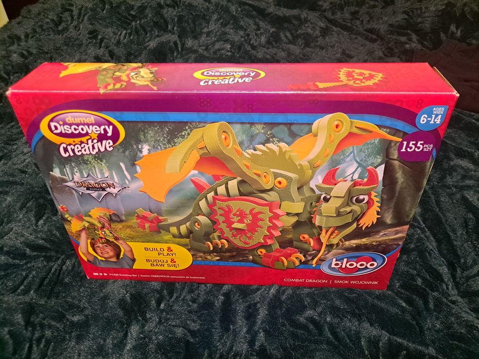 Klocki Puzzle piankowe Combat Dragon Smok Wojownik Bloco Dumel