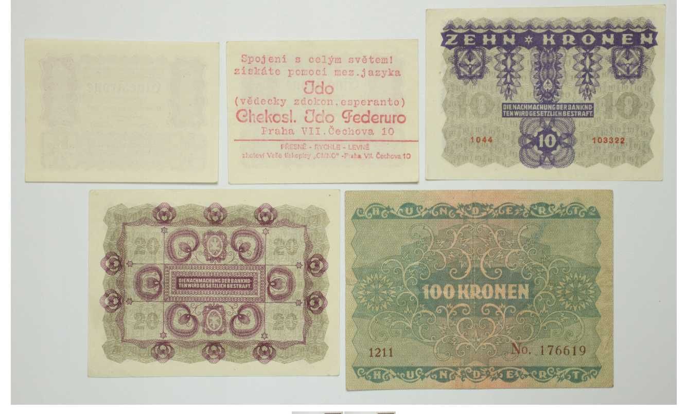 Zestaw banknotów Austro - Węgry ,  5 sztuk