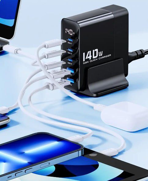 Зарядное устройство для Toocki Desktop Gan Charger 140W