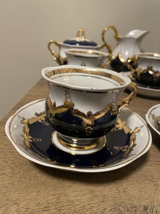 Чайний сервіз барановка синій бутон