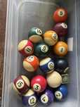 Bolas mini bilhar  com triangulo