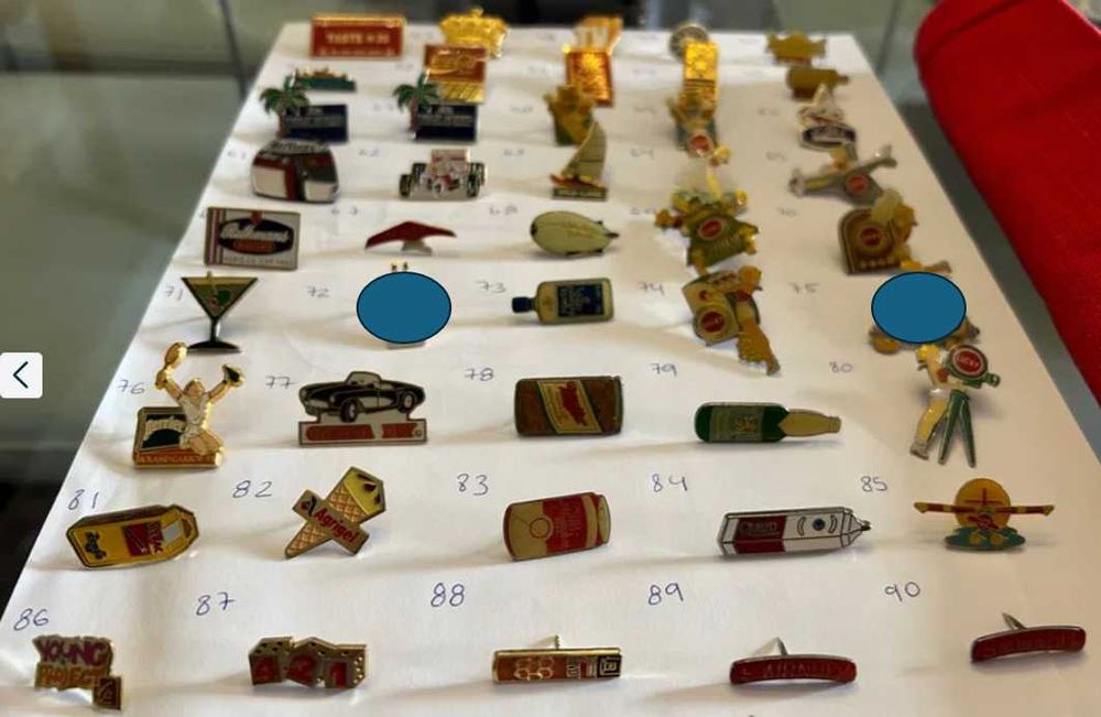 Coleção Pins vintage