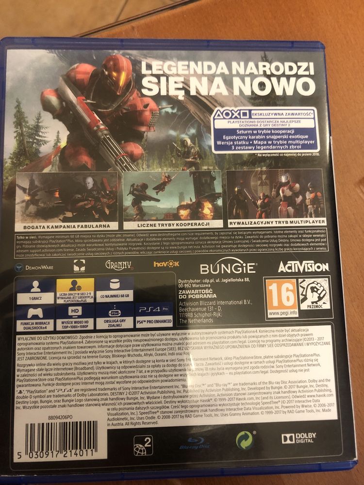 Destiny 2 gra ma PS4