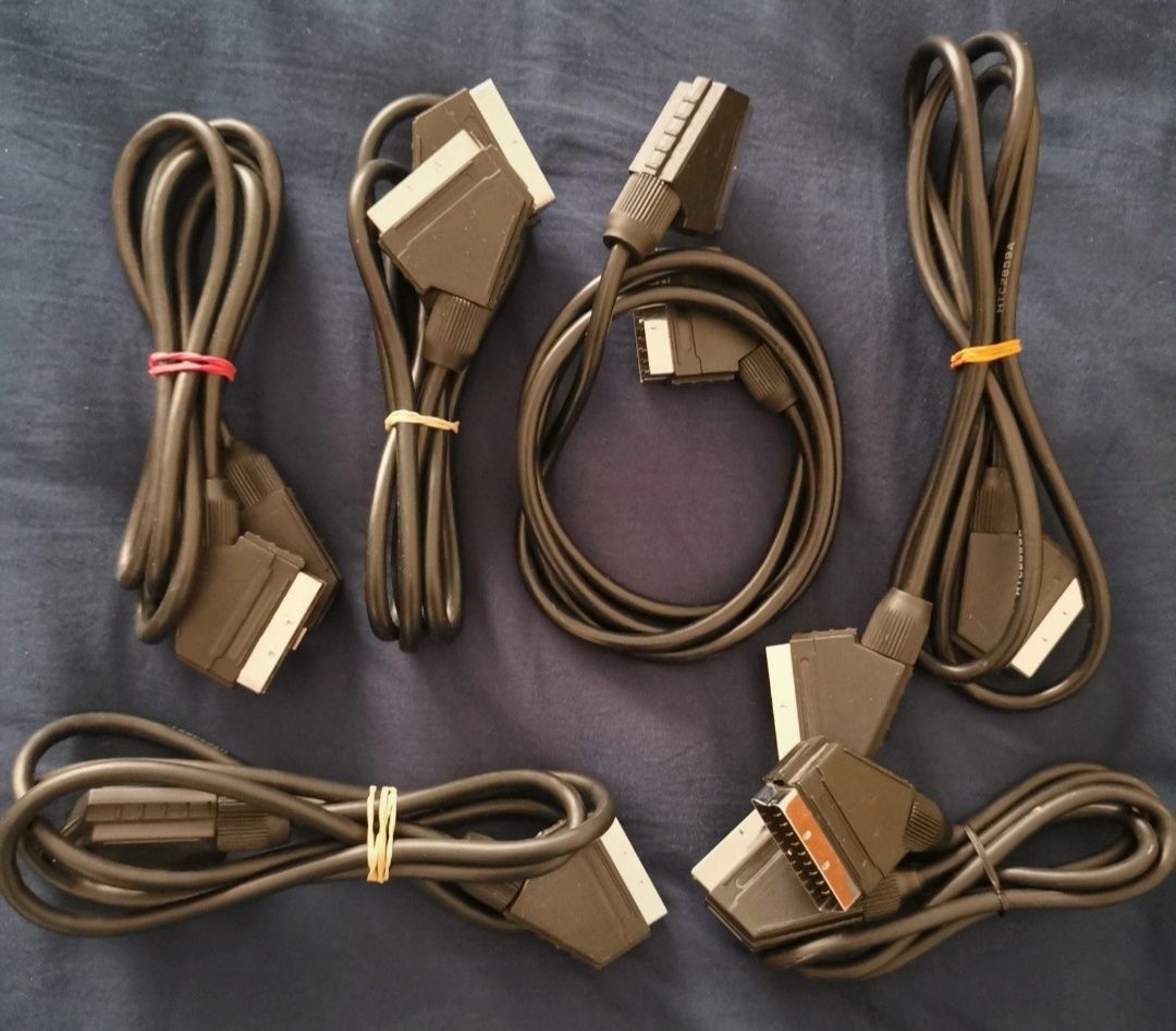 5 Cabos  Scart  21 PINS