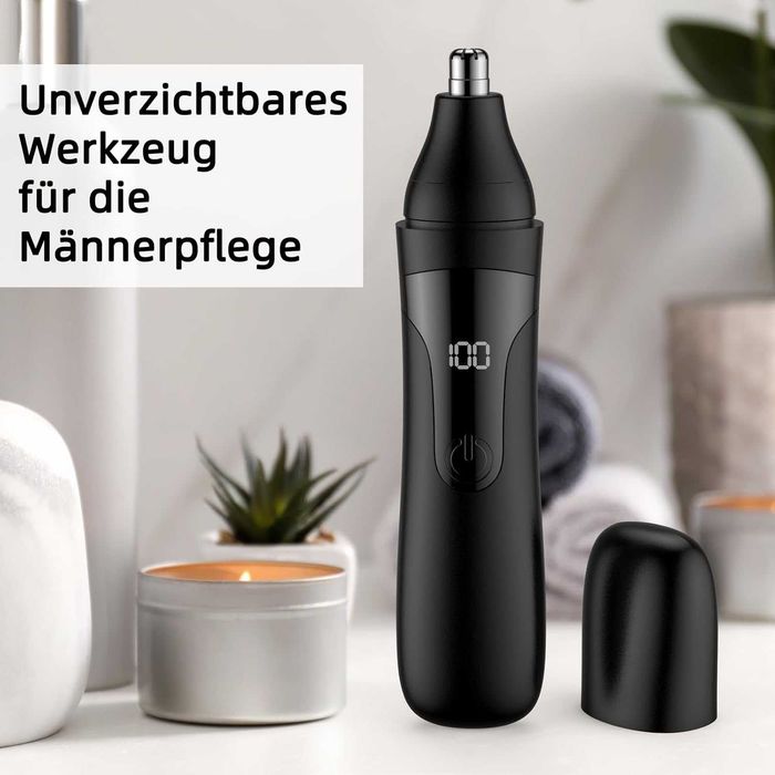 trymer do nosa i uszu z podwójnymi ostrzami łatwy do czyszczenia