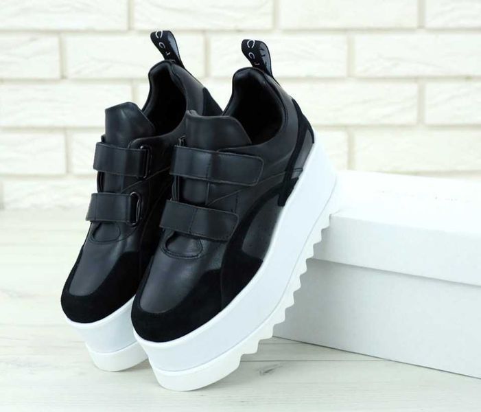 Кроссовки Stella McCartney Black/White Platform |  qt
