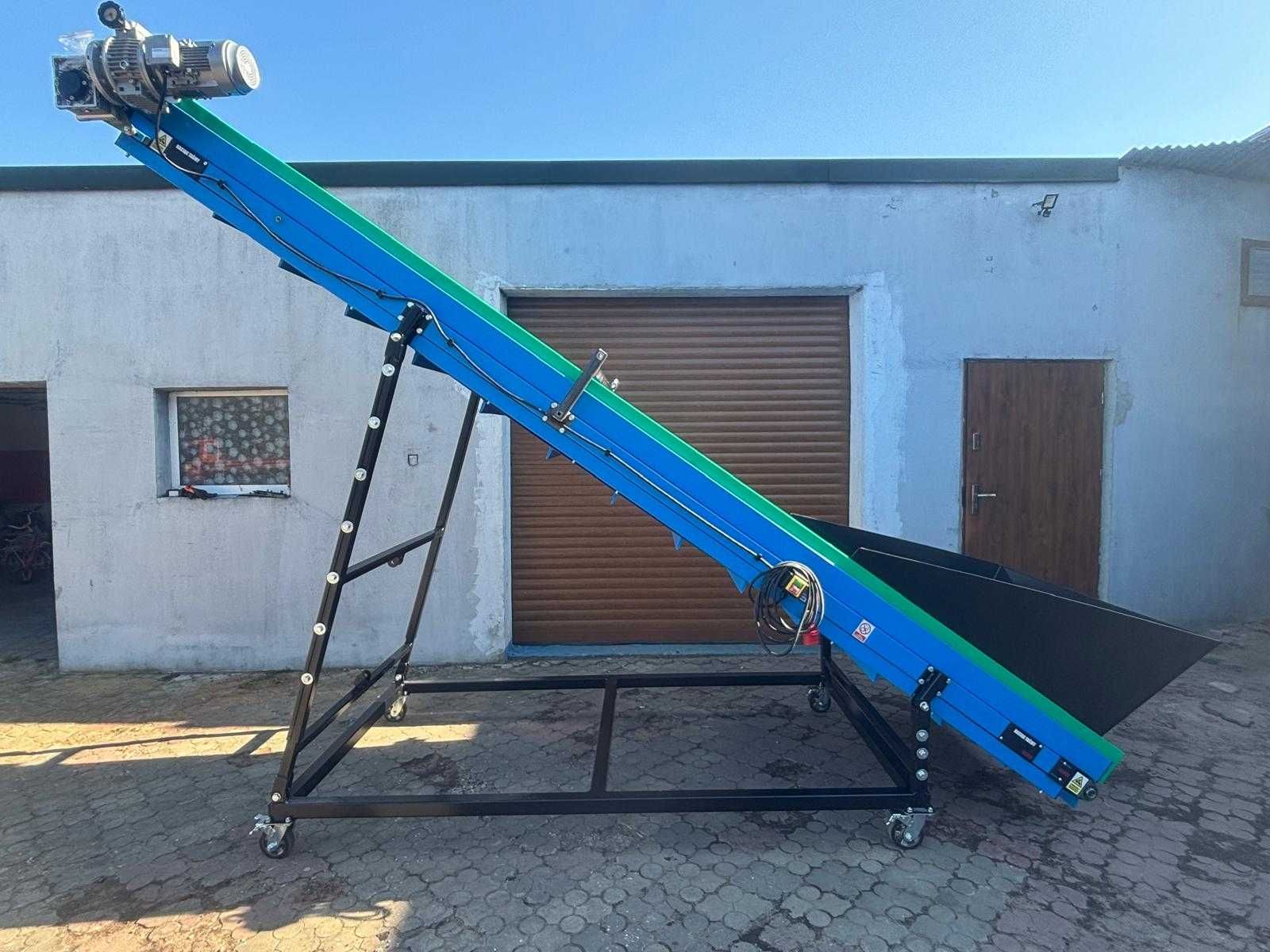 Przenośnik taśmowy wznoszący 3,5 m x1 m