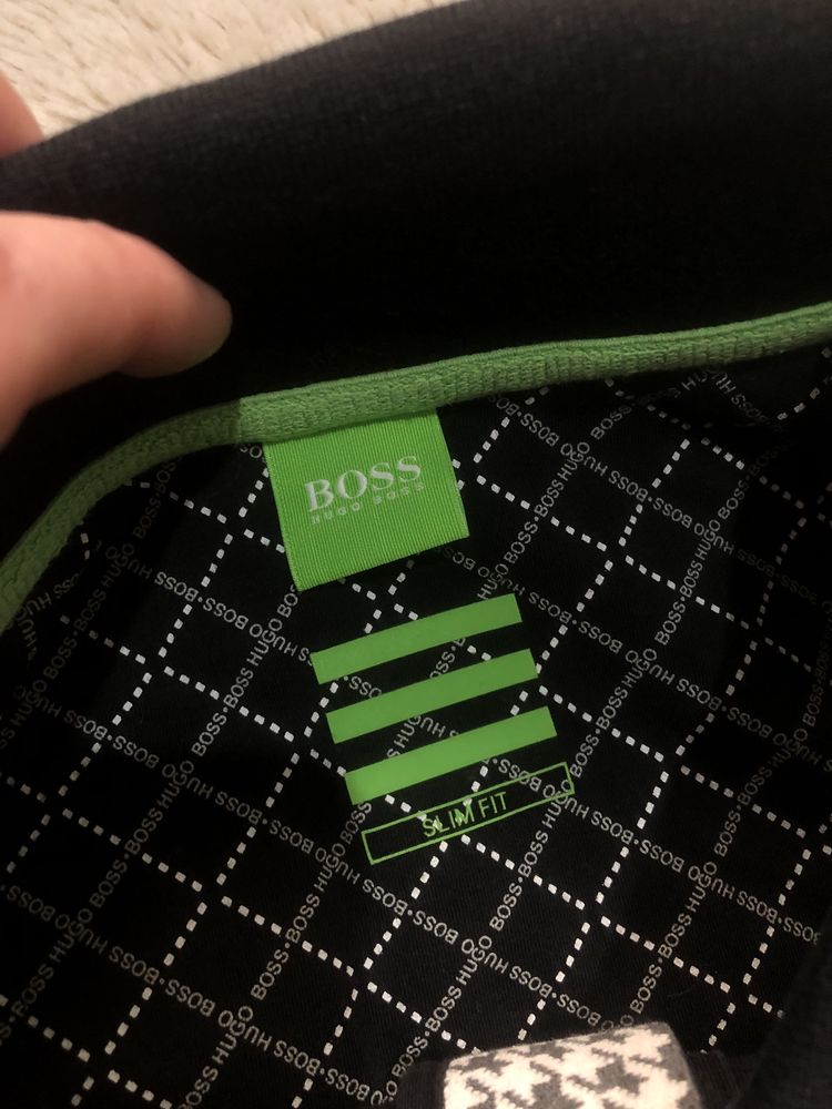 HUGO BOSS (L/XL) Slim Fit Polo регбийка лонгслив поло мужской Босс ори