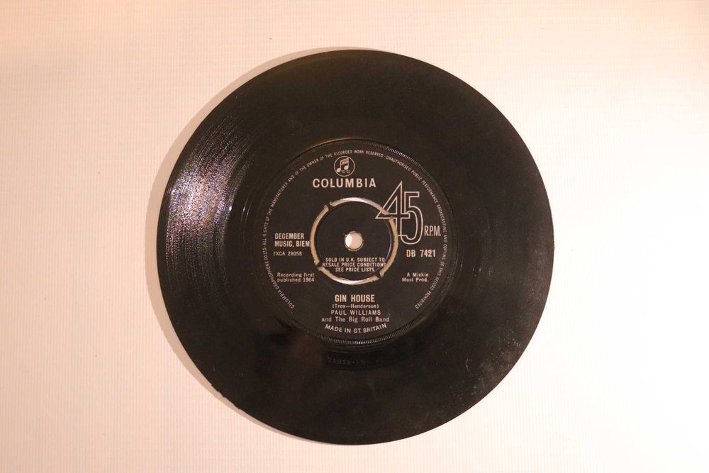 Vinil Paul Williams - Rocking chair / Gin House (1964)