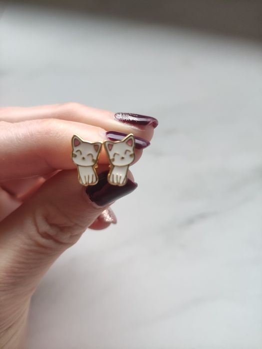 Kolczyki, wkręty kotki