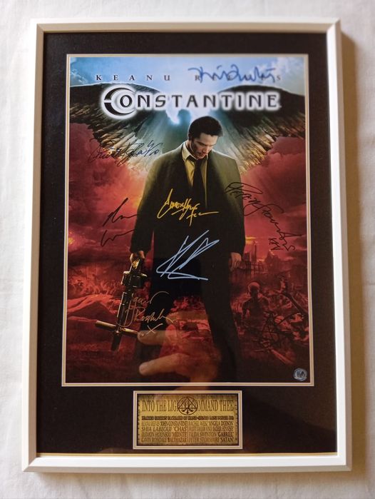Moldura Filme Constantine com Autógrafo (A4)