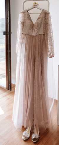 niepowtarzalna suknia ślubna #różowezłoto