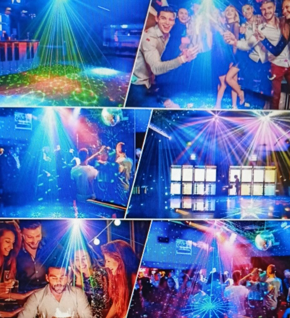 Nowy mini DJ Disco laser , projechtor  party  świetlny