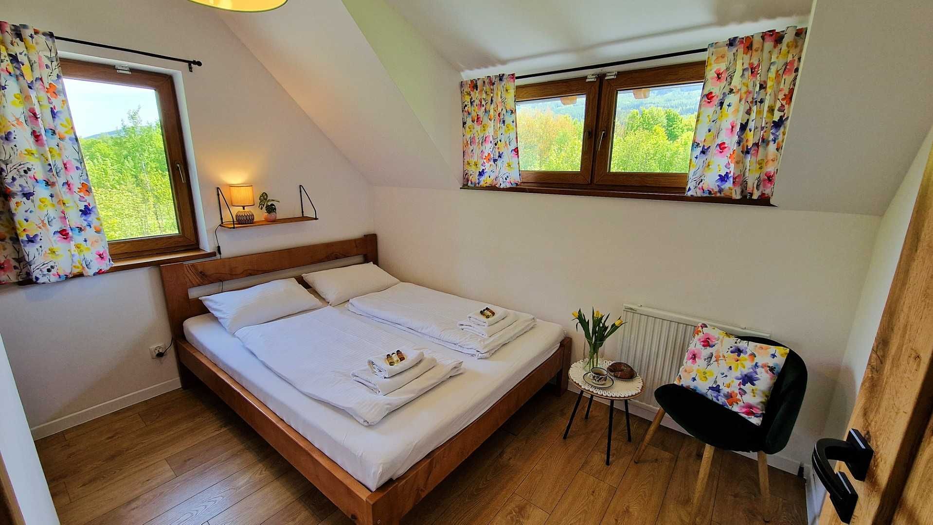 Stylowe Domki z widokiem na Śnieżkę Karpacz Kominek Sauna Balia Jacuzi
