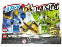 Lego ninjago Jay vs Lasha