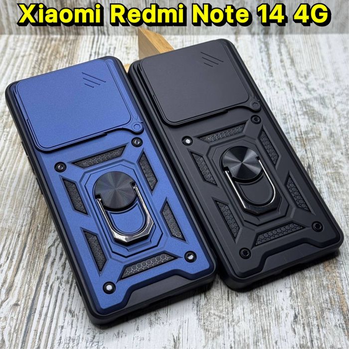 Чехол противоударный на Xiaomi Redmi Note 14 4G Кольцо. Чохол.