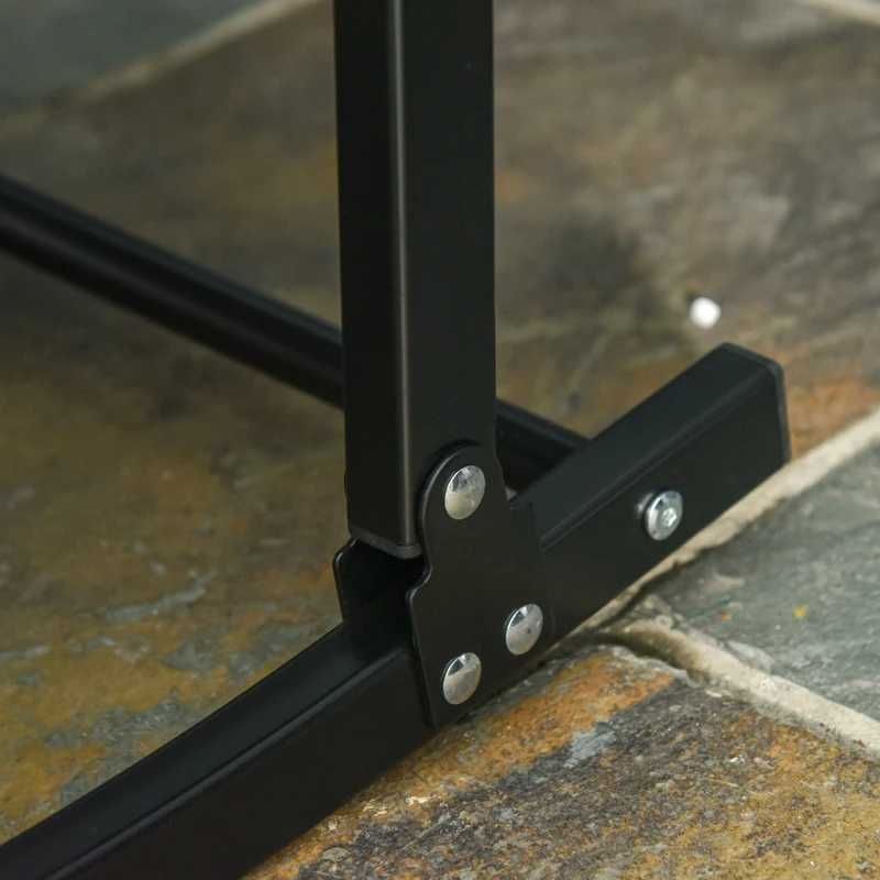 2 espreguiçadeiras ergonómicas dobráveis em forma de S - Preto