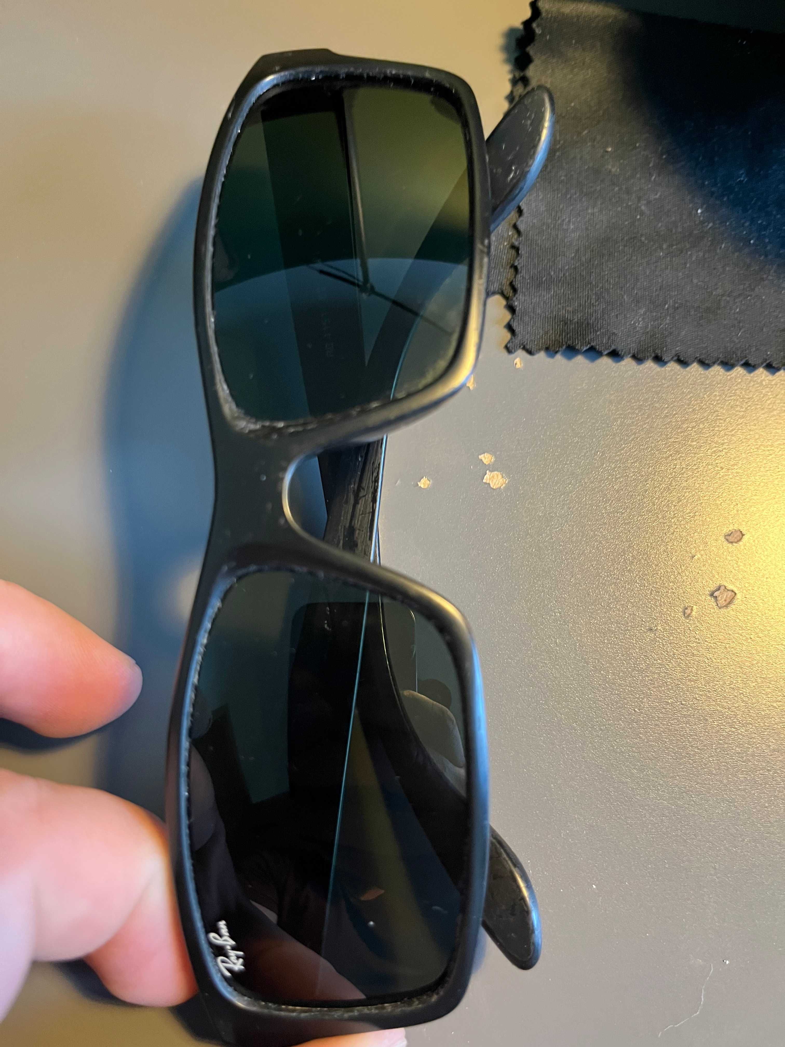 Okulary przeciwsłoneczne Ray Ban, twarde etui, czyścik (używane)