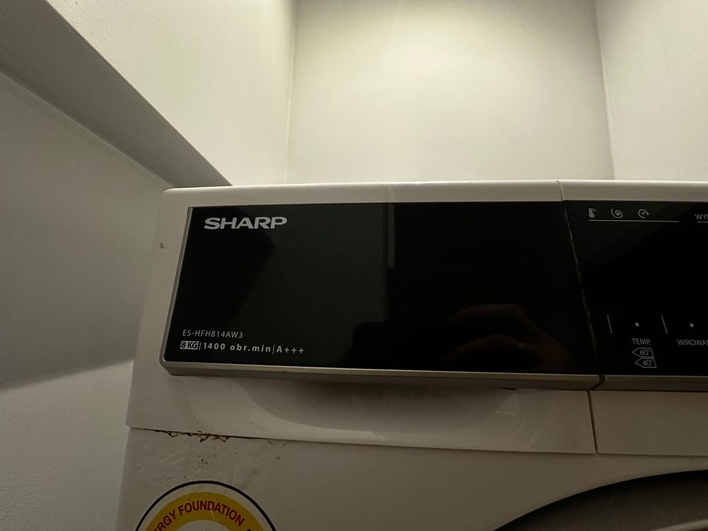 Pralka Sharp ES-HFH814AW3 – 8 kg, 1400 obr